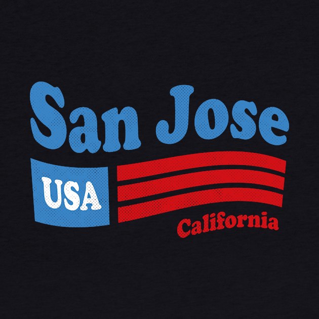 San Jose California - CA, USA - American Flag 4th of July by thepatriotshop